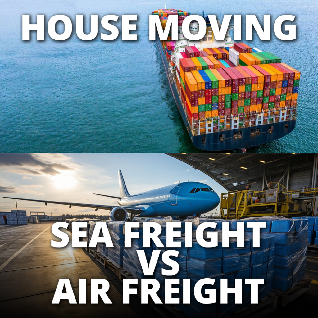 House moving with air or sea