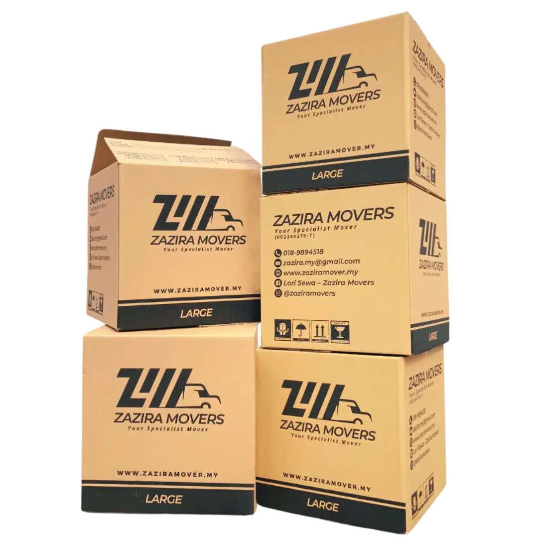 Home Team Zazira Movers loading barang pindah rumah di Selangor