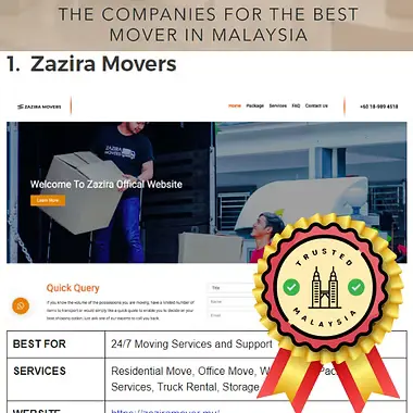About Us TrustedMalaysia.com Top Rated Moving Service – Zazira Movers sebagai syarikat pindah rumah paling dipercayai di Malaysia