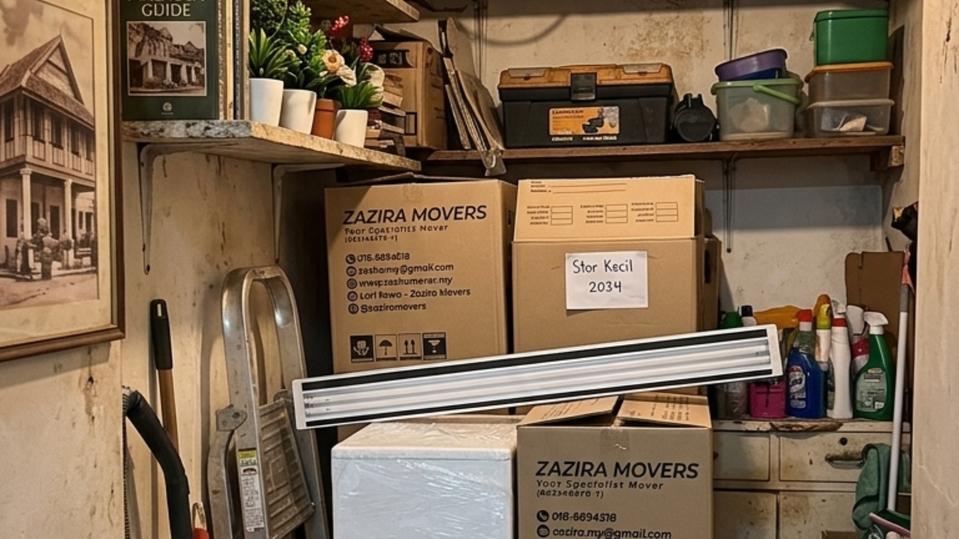 Temporary storage service for moving belongings