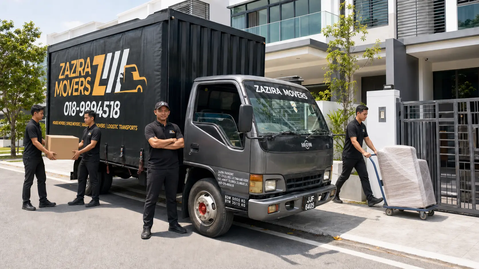 Lorry Rental for Moving 4 lorry with driver and manpower wrapping and packing zazira movers