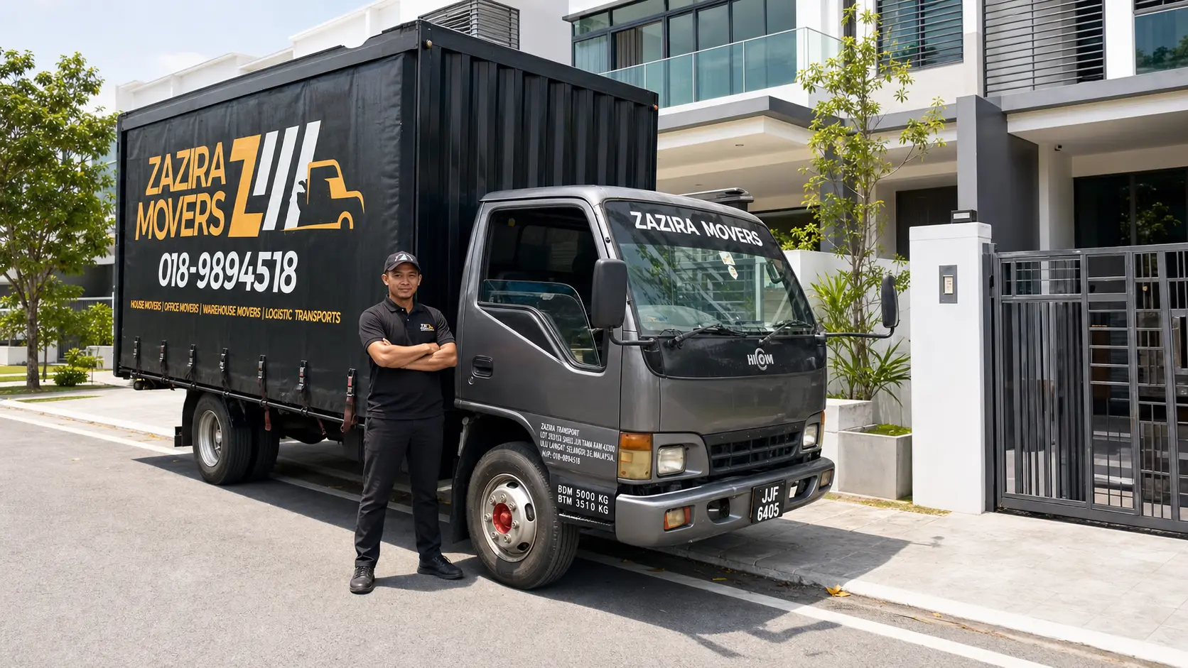 Lorry Rental for Moving 2 lorry with driver zazira movers and packers