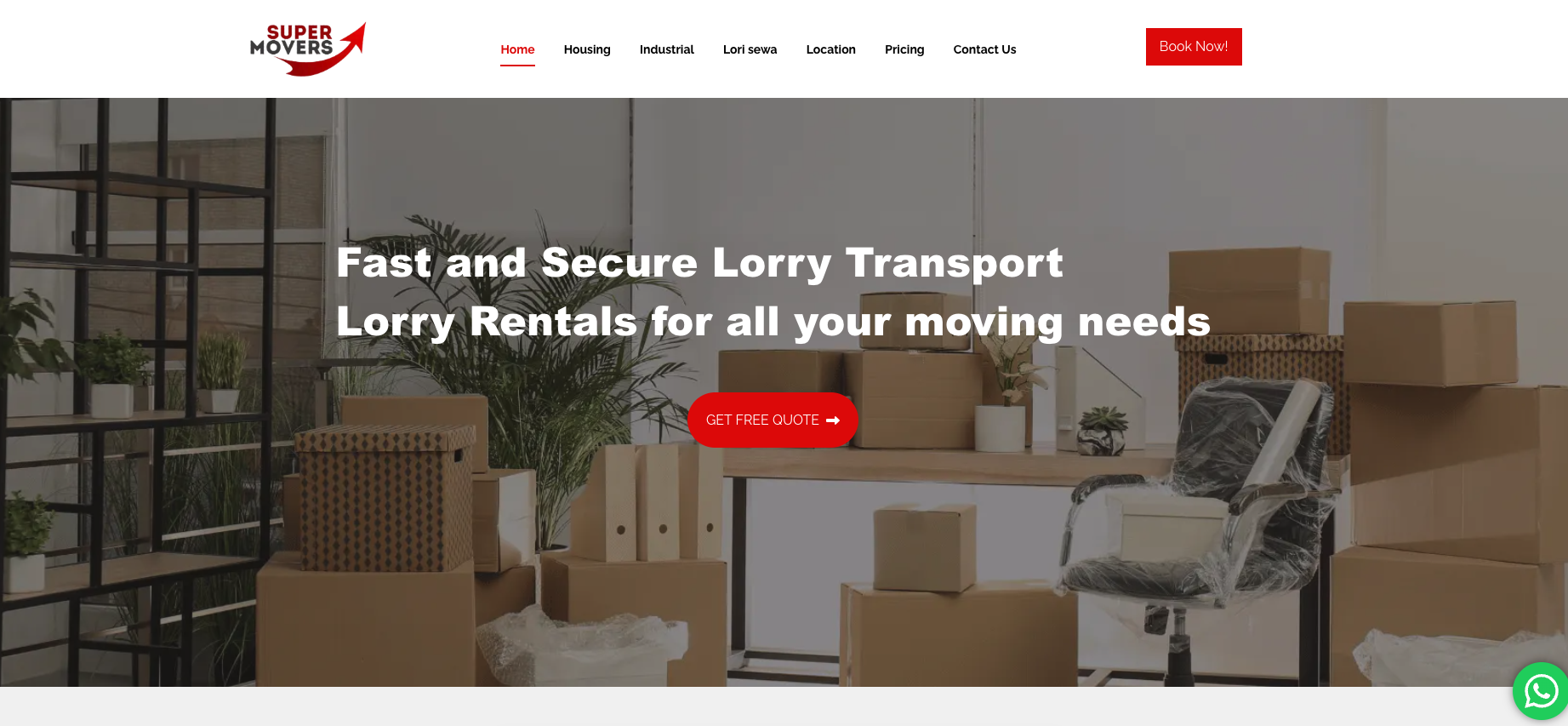 Best Movers in Malaysia 2026: 10 Moving Companies Worth Comparing Before You Book 7 Smart Mover official website presenting moving, lorry and specialised-item services