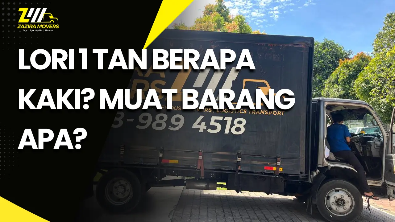 Lori 1 Tan Berapa Kaki? Muat Barang Apa & Rumah Berapa Bilik? 1 lori 1 tan muat barang apa, macam mana besar lori 1 tan